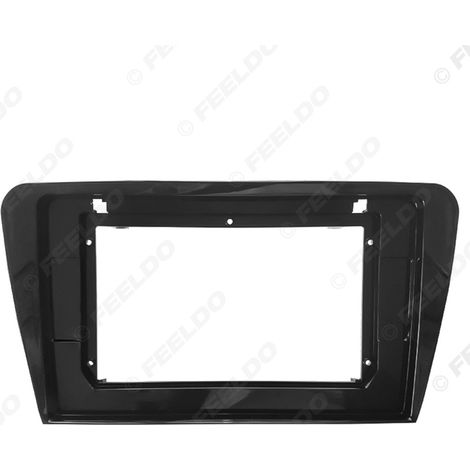 Customizable 10.1-inch car audio panel frame, compatible with Skoda Octavia models 2015-2018. (1/5)