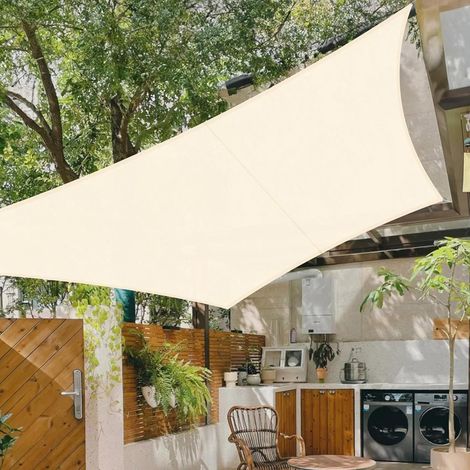 Voile d'ombrage Carré 2.5x2.5m Imperméable Toile Ombrage 95% UV Protection pour Patio Balcon Jardin Terrasse Extérieur-Antracite