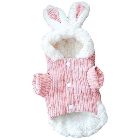 Sweat à capuche pour chien Vêtements pour chien Manteau chaud et confortable pour chien Costume de lapin pour chiot Sweat à capu (1/3)