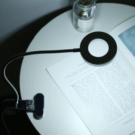 Lampadaire Clip USB avec 3 Modes de Lumière & 10 Niveaux d'Éclairage Éco-friendly Eye-caring FX011 Aluminium Flexible Table Light