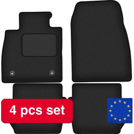 Auto-Veloursmatten, Luxus-Umrandungsdesign, maßgeschneidert für Kompakt-Crossover II, schwarz (1/5)