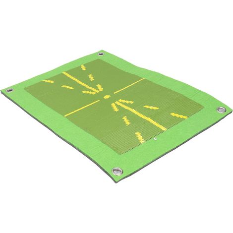 Tapis d'entraînement au swing pour la détection du swing, le retour visuel de la trajectoire du swing, surface antidérapante pour un impact plus précis des crampons. (1/5)