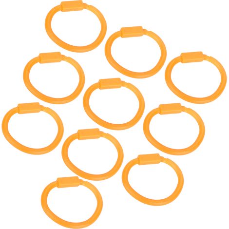 Lot de 10 anneaux nasaux en nylon pour bovins et équipements d'élevage (1/5)