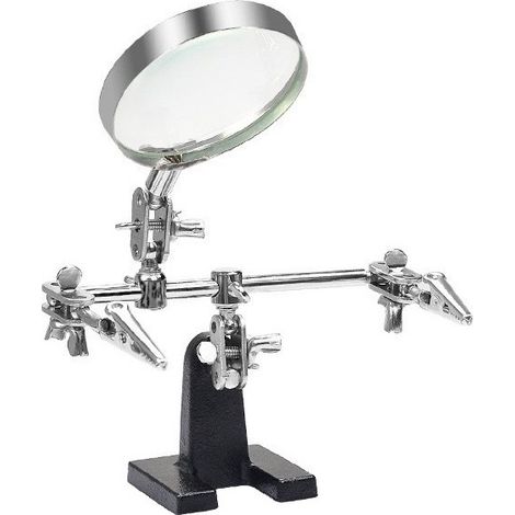 Support pour travailler avec loupe et pinces 62-65mm 5X (1/5)