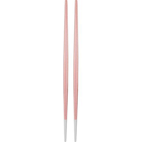 304 Stainless Steel Chopstick Japanese Sushi Chopsticks Tableware Set(Pink Silver) (1/5)