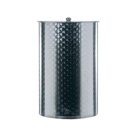 CONTENITORE ENOLOGICO A FONDO PIANO INOX 18/10 SALDATO - Belvivere: 1000 LT