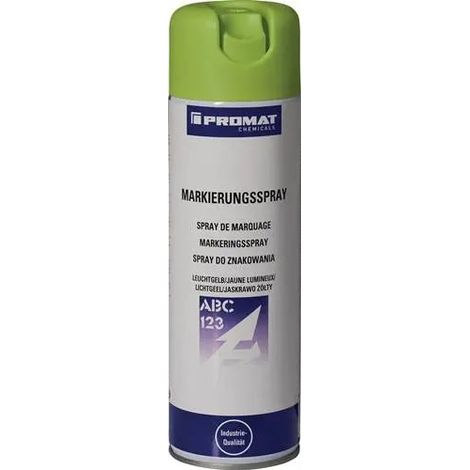 [NEUWERTIG] B-Ware Promat Chemicals Markierungsspray Farbspray Leuchtgelb 500 Ml Spray Sprühdose