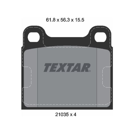 Kit de plaquettes de frein, frein à disque Textar 2103501 MERCEDES-BENZ