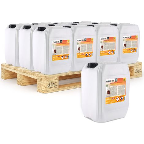 24x 20 L FLAMBIOL® Bioethanol 96,6% Premium für Ethanolkamin in Kanistern