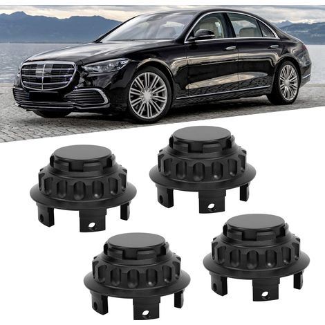 Cache-moyeu universel Mercedes-Benz 75 mm A1714000025 Noir (1/5)