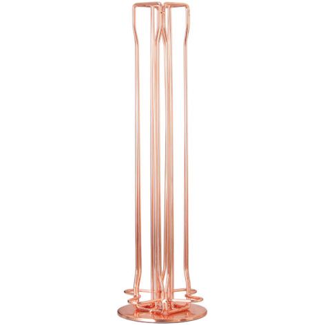 BUNTHAUS (Or Rose)Porte capsules de café, distributeur de capsules rotatif, grande capacité pouvant contenir 40 capsules, fabriqué en métal robuste, fil chromé, durable et facile à nettoyer (1/4)