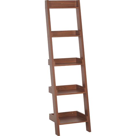 5 Tier Shelving Unit MOBILE DUO 169 cm Dark Brown (1/5)