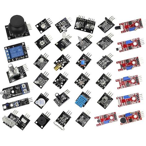Kit de module de capteur 37 en 1 pour microcontrôleur Arduino - Kit de démarrage complet pour les passionnés d'électronique (1/5)