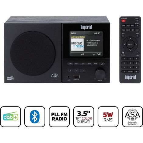 Radio DAB+/FM con Bluetooth, USB, sveglia