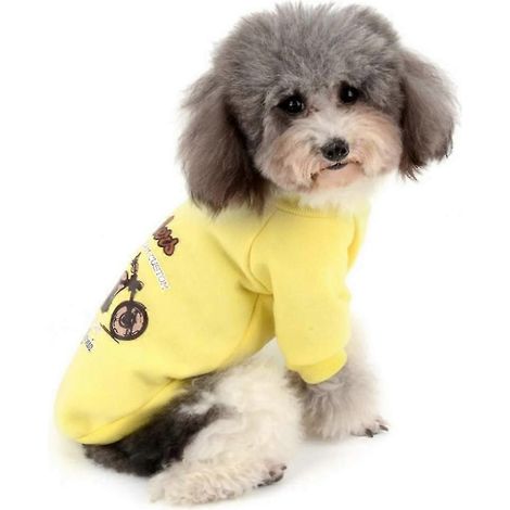 Suéter con estampado de motocicleta para perros, ropa para mascotas (1/4)