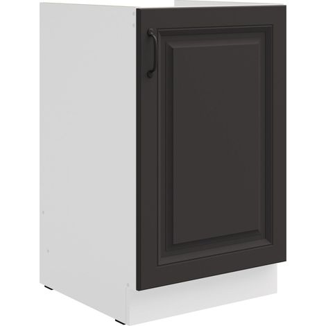Spülenschrank 50cm Stilo Grau Küchenzeile Küchenblock Küche Landhaus Einbauküche (1/4)
