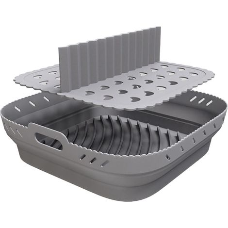 Sartén cuadrada para freidora de aire SEAFRONT, material de silicona, resistente al calor, ideal para hornear, cocinar y preparar alimentos (300.00) (1/5)