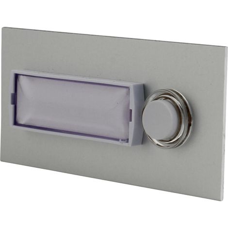 Klingel-Taster 1-Fach Unterputz Beleuchtet Aluminium