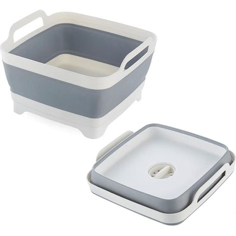 Collapsible Dish Sink, Camping Sink, Portable Collapsible Wash Basin/Kitchen Sink, Ideal for Camping, Caravan, (1/4)