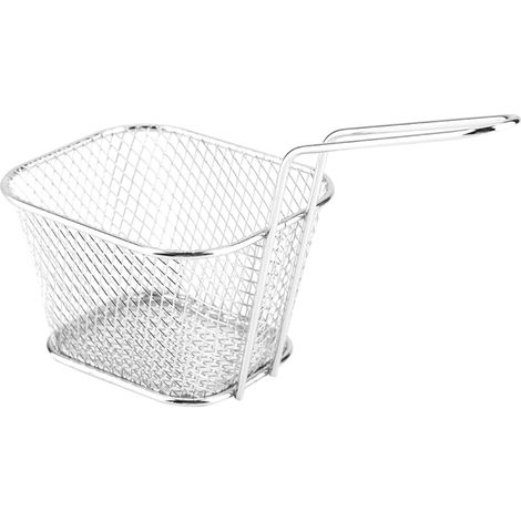 Panier de friture en acier inoxydable, petit panier à chips, passoire alimentaire pour présentation, outil de cuisson de pommes de terre (1/5)