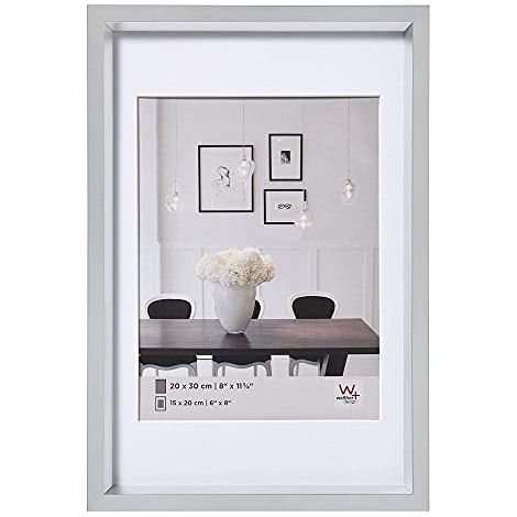 Walther Design ES040S Steel Style Cornice Foto da Parete in Plastica, Argento, 30 x 40 cm, 1 Pezzo (1/4)