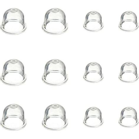12 Pièces Carburateur Amorce Pompe Ampoule 19 mm et 22 mm Poire Pompe Amorcage Accessoires de Carburateur pour Debroussailleuse Tronçonneuse Souffleur Tondeuse (1/4)