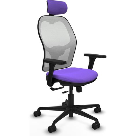 Chaise bureau piqueras y crespo ergonomique blanc mousse (1/2)