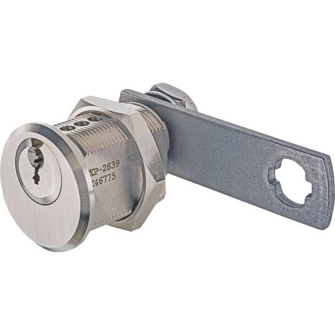 Blechmontagezylinder Normalprofil BMZ1 24 mm, verschiedensperrend, vernickelt (1/3)