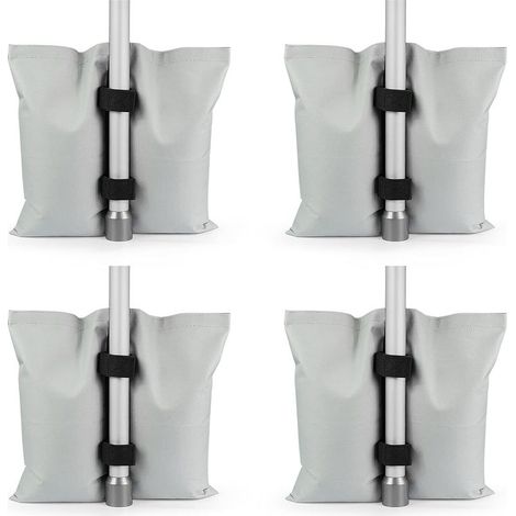 Paquet de 4 Poids Lourd de Sable Gazebo, qualité Industrielle, pour Les Jambes, tentes Pare-Soleil, Parasol (1/5)