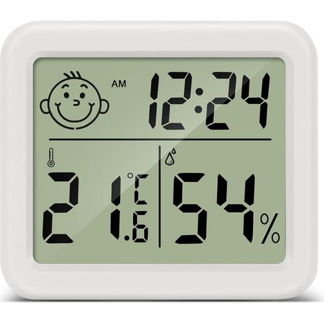 Termometre Maison LCD Thermomètre Hygromètre Interieur Numérique Température Humidité pour Salon entrepôt Chambre de bébé Vestiaire (1/5)