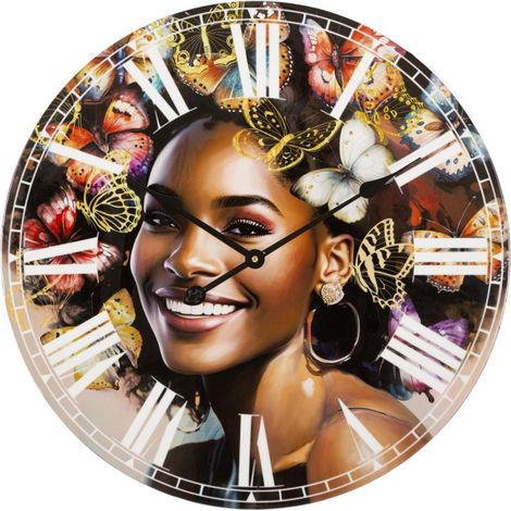 Horloge Murale Déco "Kourt" 60cm Multicolore (1/5)