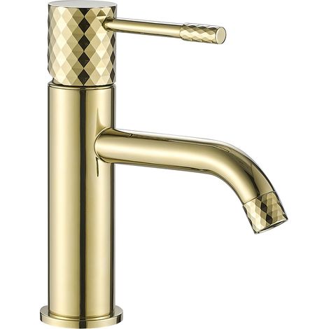 WASCHBECKENARMATUR REA LUNGO DIAMOND GOLD LOW