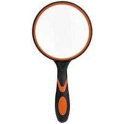 Grande loupe de lecture en verre pour livres scientifiques, journaux, lecture, insectes, passe-temps, observation de qualité supérieure,Noir et orange