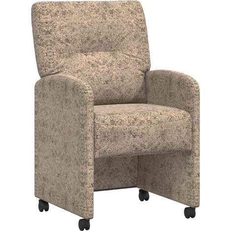 Chaises de Salle à manger  Chaise de cuisine avec Roues 2 pcs Gris clair (1/5)