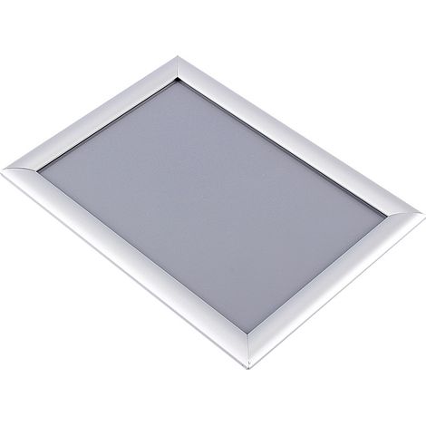 Cadre photo A4 en aluminium, pinces murales pour affiches et posters, panneau d'affichage mural, support de présentation avec clips métalliques (1/5)