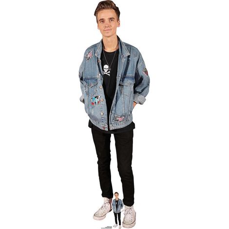 Figurine en carton Joe Sugg - Influenceur- Haut 175 cm (1/5)