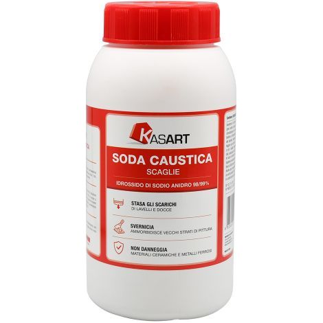SODA CAUSTICA Kg. 1 - barattolo norma CE 12 PZ