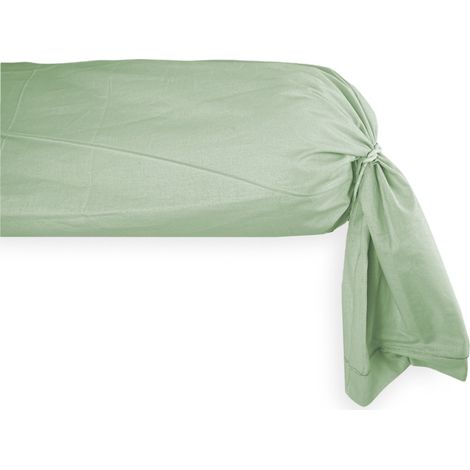 FEDERA cuscino PARIGI cilindrica alla FRANCESE traversino TUBOLARE made in Italy Verdino Cm. 40x240