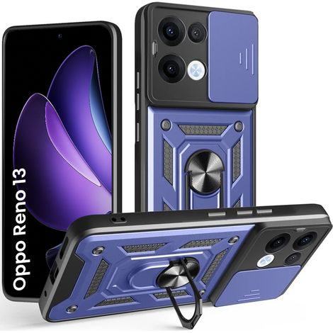 Coque de protection pour Oppo Reno 13, CamShield Slide, bleue (1/5)