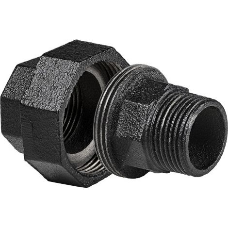 Dolle Verbindungsstück für Pipe-Regalsystem 20 mm (3/4) schwarz matt