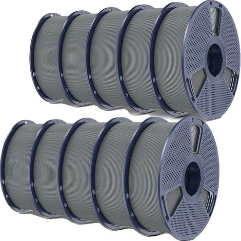 Filamento PLA Plus, resistenza migliorata, compatibilità versatile, grigio (1/2)