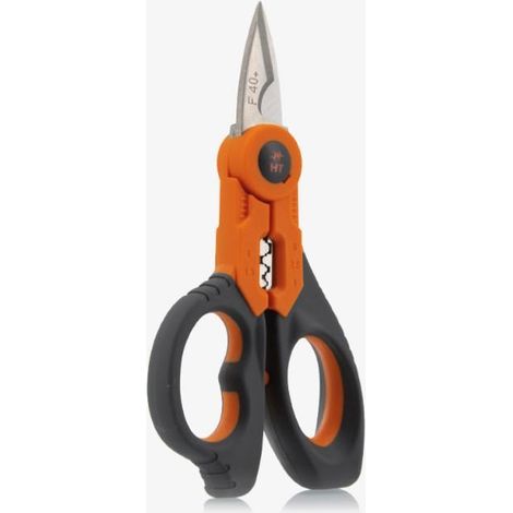 Forbice Professionale Con Funzione Crimpatrice Incorporata Tagliacavo 70 Mm + Crimpatrice F40 (1/7)