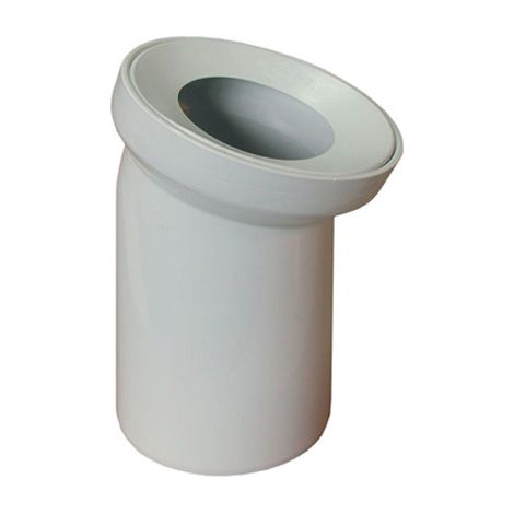 Weißer Toilettenbogen 22 Grad (1/2)
