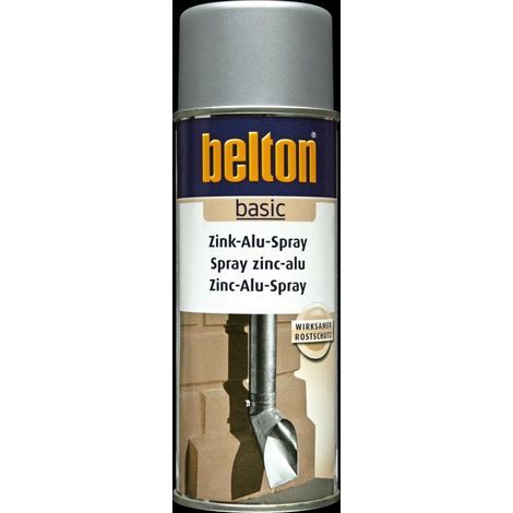 belton basic Zink-Alu-Spray 400 ml silbergrau Rostschutzlack Lackspray (1/2)