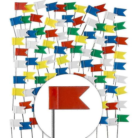 Lot de 100 fanions de signalisation (format XXL) (1/5)