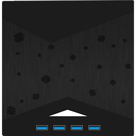 Lecteur CD/DVD externe 7 en 1, lecteur/graveur CD/DVD portable ultra-fin USB 3.0 Type-C avec lecteur de cartes SD/TF. (1/5)