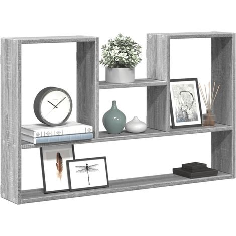 Wandregal Grau Sonoma 99x15x60 cm Holzwerkstoff