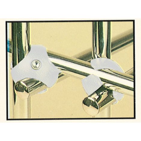 10 x GIUNTO P/TUBO VERNICIATO BIANCO SX FIG. 2