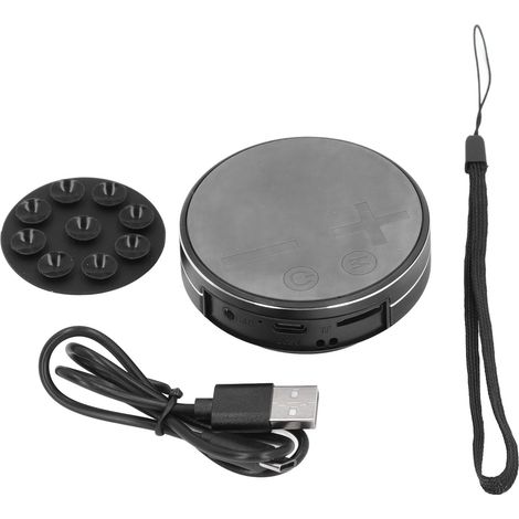 Mini enceinte portable stéréo à conduction osseuse avec lecteur de musique étanche pour la maison, l'extérieur et les voyages (noir) (1/5)