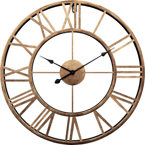 Horloge Murale - Cadran Métallique 40 Cm - Affichage Analogique avec Chiffres - Mouvement Silencieux Sans Tictac - Pour Intérieur - 1 Pièce (1/5)